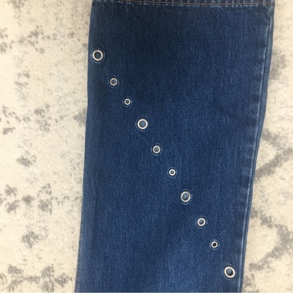 Rare Vintage Levis Red Tab Flare Blue Jeans - Picture 3 of 8